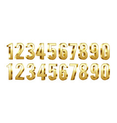 3d Golden Numbers Set