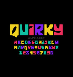 Quirky Playful Style Font Design