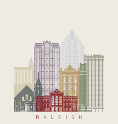 Raleigh V2 Skyline Poster