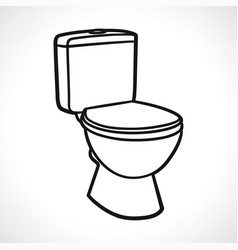 Toilet color design concept Royalty Free Vector Image