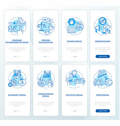 Climate Change Denial Onboarding Mobile App Page