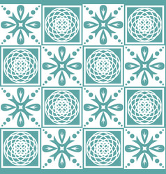 Pastel Mint Azulejo Design For Ceramic Tiles