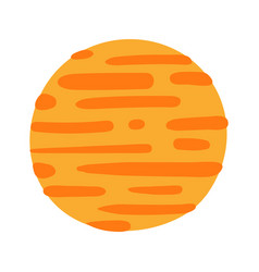 Planet Jupiter Hand Drawn Cartoon