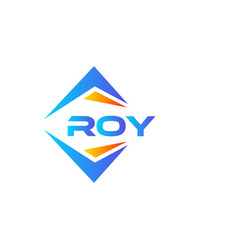 Roy Abstract Technology Logo Design On White