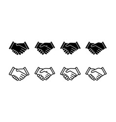 Hand Shake Icon Business Handshake Contract