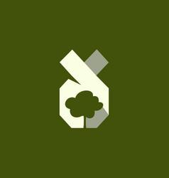 Tree Silhouette Icon Logo