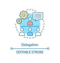 Delegation Concept Icon