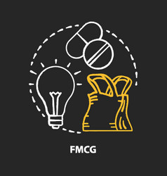 Fmcg Chalk Concept Icon Fast Moving Consumer