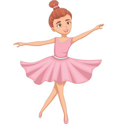 Beautiful Ballerina Girl Dancing