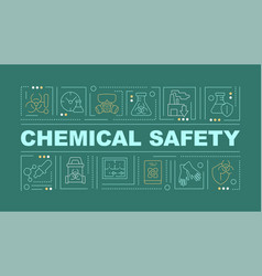 Chemical Safety Green Word Concept