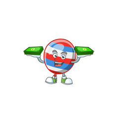 Happy Rich Independence Day Balloon Character