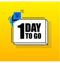 One Day To Go Banner Template Marketing Flyer