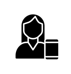 Telemedicine Black Glyph Icon