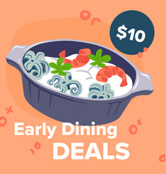 Early Dining Deals Seafood Cocktail Meal