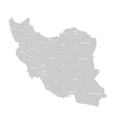 Iran Political Map Of Administrative Divisions