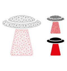 Ufo Ray Mesh Wire Frame Model And Triangle