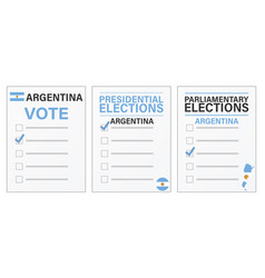 Argentina Elections Voting Ballot Mockup