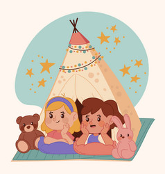 Hand Drawn Teepee Tent