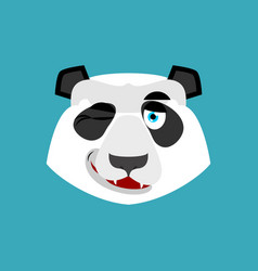 Panda Winking Emoji Chinese Bear Happy Emotion