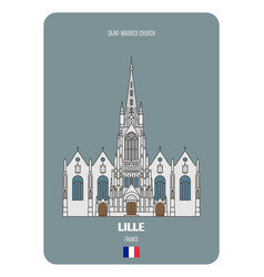 Saint-maurice Church In Lille France