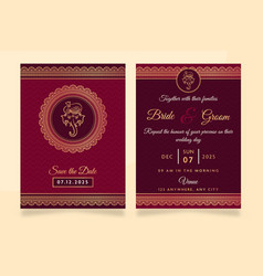 Beautiful Indian Wedding Invitation Card Template