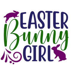 Easter Bunny Girl Silhouette