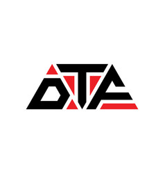 Dtf Triangle Letter Logo Design