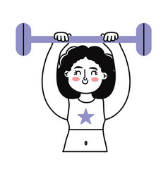 Woman Lifting Weights