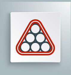 Line Billiard Balls In A Rack Triangle Icon