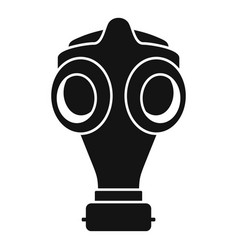 Old Gas Mask Icon Simple Style