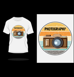 Photography Retro Vintage T Shirt Design