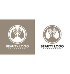 Beauty Logo Design With Line Art And Creative