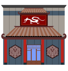 Front View Of A Chinese Restaurant