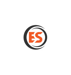 Initial Es Letter Linked Logo