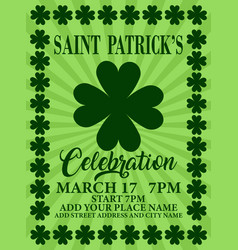 St Patricks Day Party Poster Flyer Design