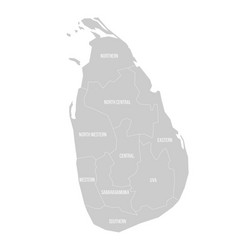 Sri Lanka Political Map Of Administrative