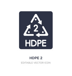 Hdpe 2 Icon On White Background Simple Element