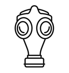 Old Gas Mask Icon Outline Style