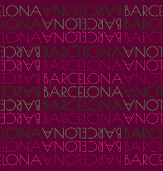 Barcelona Spain Seamless Pattern