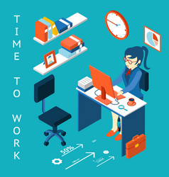 Time To Work Concept Business Corporate Process