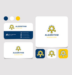 Algorithm Logo Design With Editable Slogan