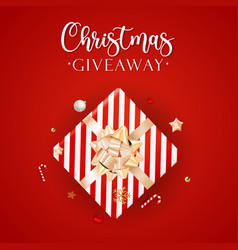 Christmas Giveaway Background Happy New Year