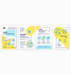 Hvac Maintenance Blue And Yellow Brochure Template