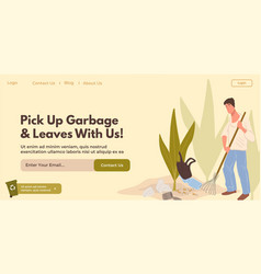 Pick Up Garbage And Leaves With Us Volunteering