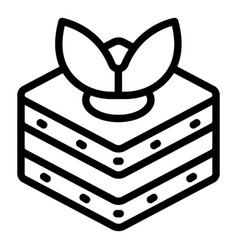 Plant Box Icon Outline Sensor App