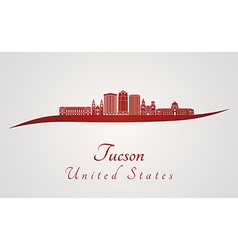 Tucson V2 Skyline In Red