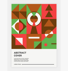 Abstract Cover Geometric Style Poster Vertical