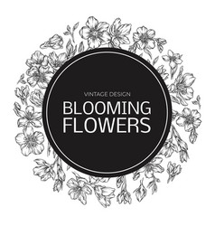 Blooming Flowers Banner Poster Card Wedding