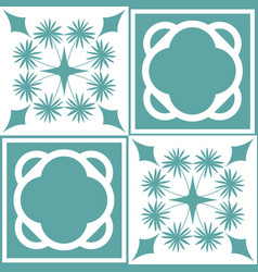 Pastel Mint Azulejo Design For Ceramic Tiles