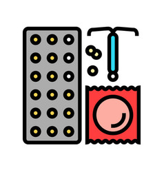 Birth Control Gynecologist Color Icon